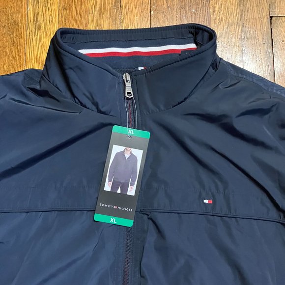 Tommy Hilfiger Men's Bomber Jacket - Navy - Picture 2 of 9